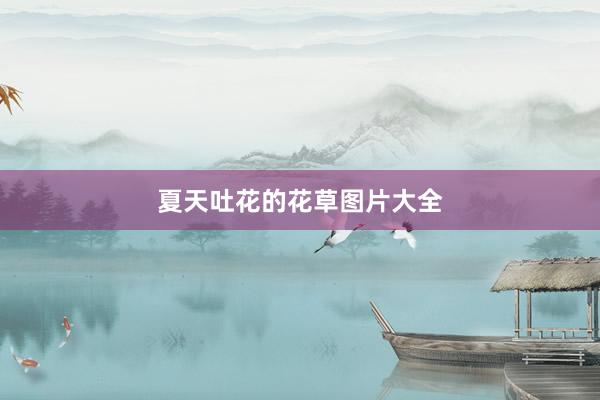 夏天吐花的花草图片大全